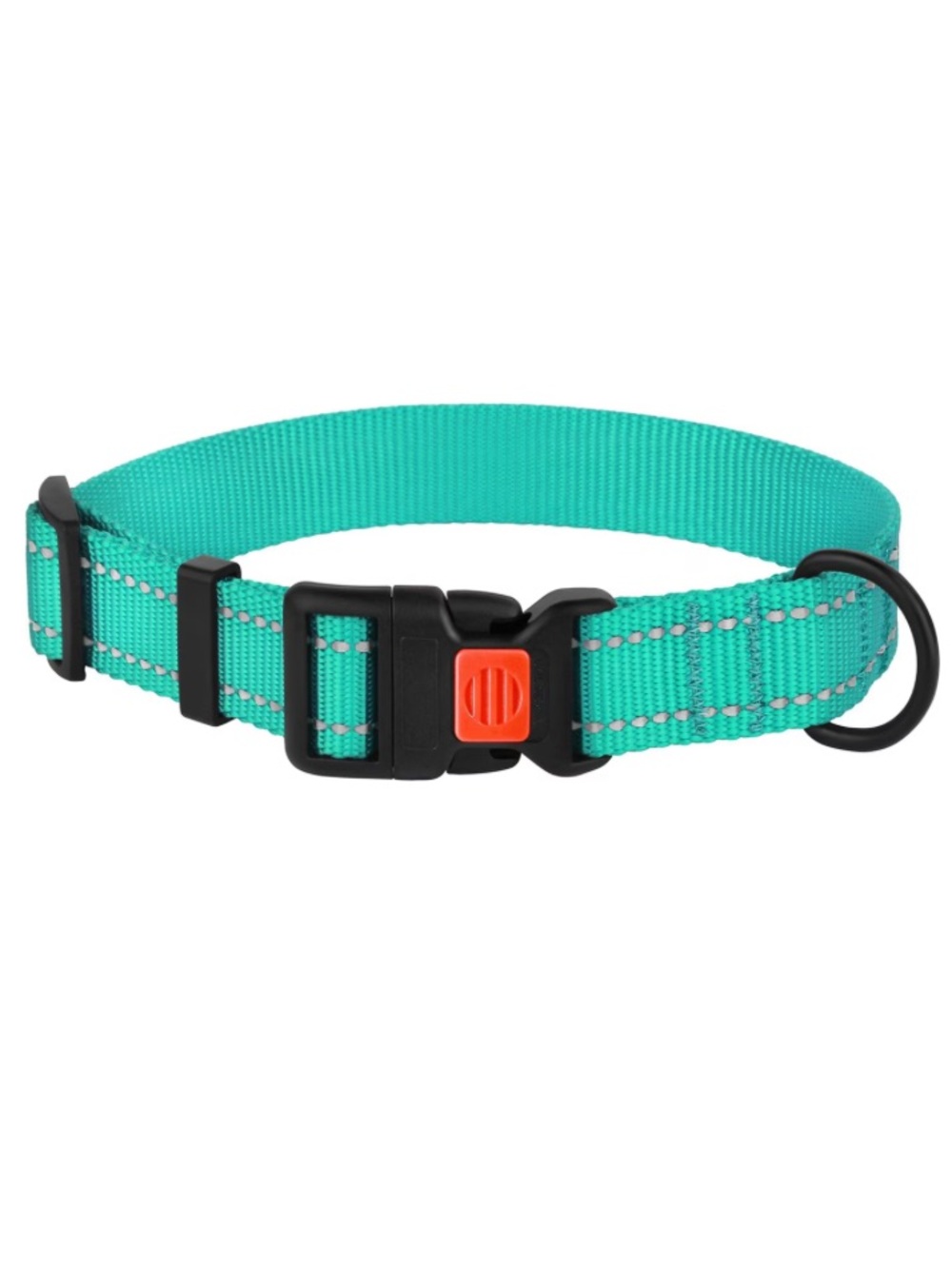 CollarDirect Adjustable Reflective Nylon Dog Collar, Mint Green, X-Small